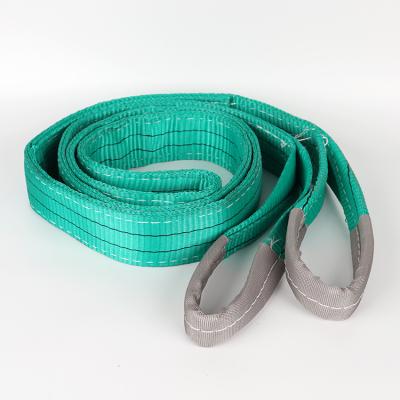 China outer sleeve 100% high tenacity polyester and inner core/100% heavy duty polyester round lifting slings for sale