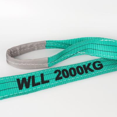 China 100% 100m high tenacity polyester 45mm per roll blue label or orange pvc label sling and ratchet strap use for sale