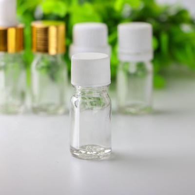 China Personal Care Wholesale Custom Design Screen Printing Small Size 5ml Essential Oil Portable Refillable Transparent Glass Dropper Bottle for sale