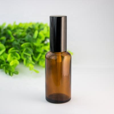 China Personal Care Glass Bottle Essential Oil Lotion Mist Spray Pump Bottle 20ml 30ml 50ml 100ml 200ml Amber Clear Green Natural Custom for sale