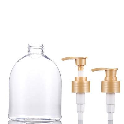 China Household Products Empty 300ml 500ml PET Plastic Bottle For Shampoo Hand Sanitizer Cosmetic Container Packaging for sale