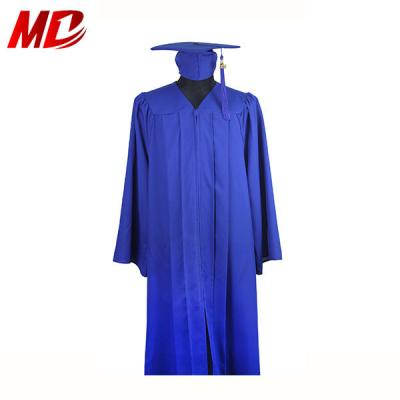 China School In Sale Matte Adult Graduation Gown Cap Tassel Set for sale