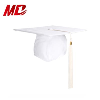 China Kids Graduation Cap Kids White Preschool Shiny Graduation Hats And Tassel For Kids for sale