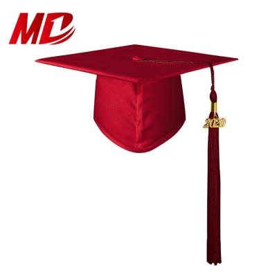 China Brown Hat Adult Matte Graduation Cap And Tassel Graduation Graduation Cap Hot Sale Brown Hat for sale