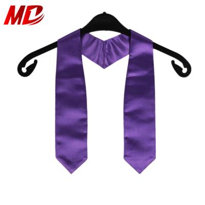 China Cheap School Graduation Satin Belt Plain Preschool Graduation Stole for sale