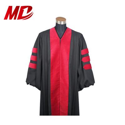 China Best Performance Graduation Gowns Bachelor Caps and Doctoral Graduation Gowns and Cowl Set for sale