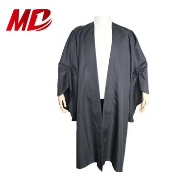 China Custom Made German Push Button Matte Polyester Bachelor Graduation Gown Bachelor's Graduation Gown Style for sale