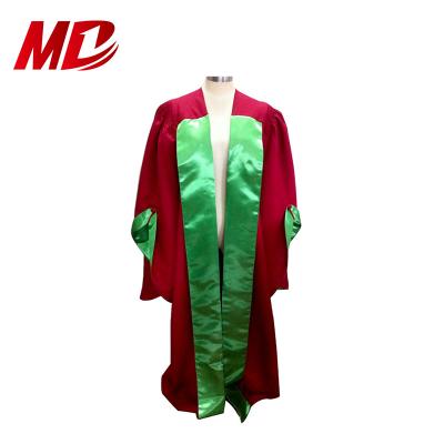 China Custom High Quality Panel Style Panel UK Phd Doctoral Graduation Gown for sale