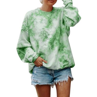 China Anti-wrinkle Fashion Hip Hop Sweatshirt Streetwear Tie Dye Loose Custom Hoodie With Own Logo for sale