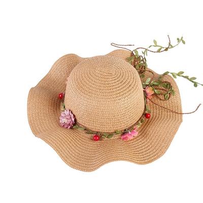 China Straw Hat Ladies Trend High Quality Sun Protection Eaves Fisherman Straw Hat Summer Beach Vacation Travel Large for sale