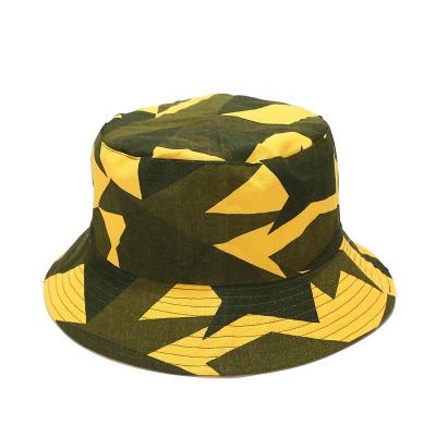 China Outdoor Hiphop Activities Camouflage Fisherman Hat Outdoor Climbing Sun Hat Leisure Basin Double-Sided Hat for sale