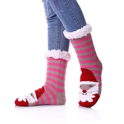 China Sporty slipper thongs European and American home knitted socks of the floor of men's and women's shoes for sale