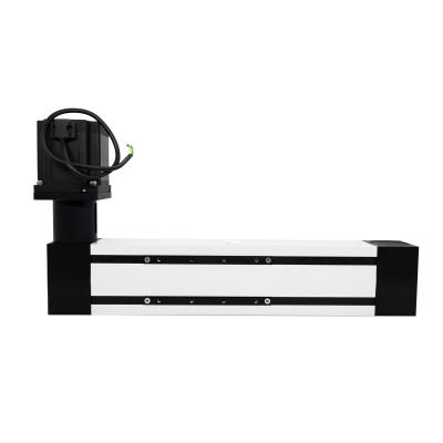 China 100-3700mm High Speed ​​Long Stroke Belt Driven Linear Module Aluminum Profile Linear Actuator Dual Rail Four Slider for sale