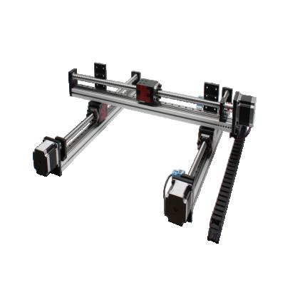 China 50-1000mm High Running Performance Dual Axis Guide Rail Linear Motion Guideway Module With Linear Slide XY Table for sale