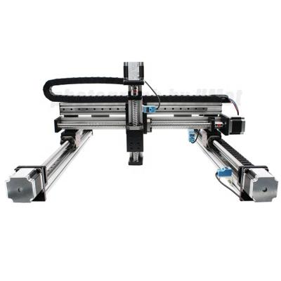 China Customizable 50-1000mm XYZ-L Multi-Axis Linear Positioning Guide Rail with Nema23 Motor for sale