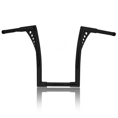 China Motorcycle Accessories Spare Parts Motorcycle Handy And Securely 22mm Handlebar 14 Inch Black Monkey Hanger Bar For Custom Bobber Chopper for sale