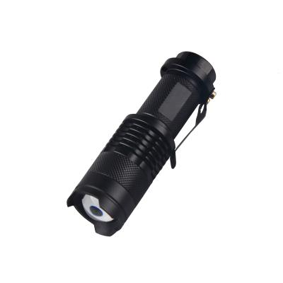 China Custom 3W Camping Led Mini Pocket Zoom Tactical Flashlight sk68 for sale