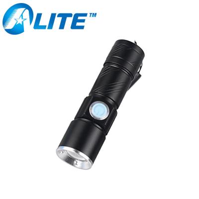 China Camping 3W XPE Q5 LED USB Rechargeable Ultra Bright LED Mini Torch With Strobe Light for sale