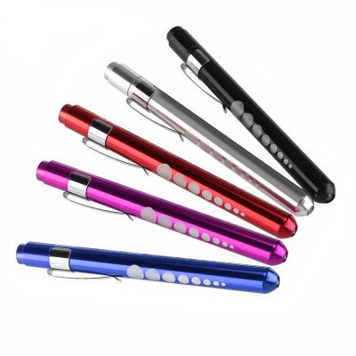 China Industrial Cheap Promotional Gift 0.5W 1LED Flashlight Pens With Pen Clip for sale