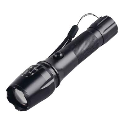 China High Power T6 LED Emergency Light Long Range Torch Light Rechargeable Zoom LED Tactical Flashlight for sale