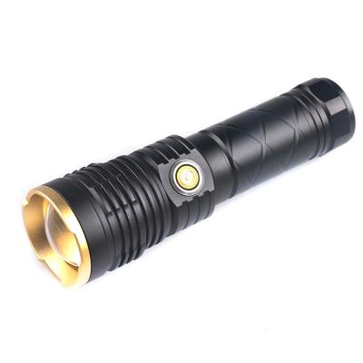 China 15W 26650 Battery Rechargeable Zoom Rheostat XPH50 LED Super Bright Tactical Flashlight USB Rechargeable For Outdoor Camping for sale