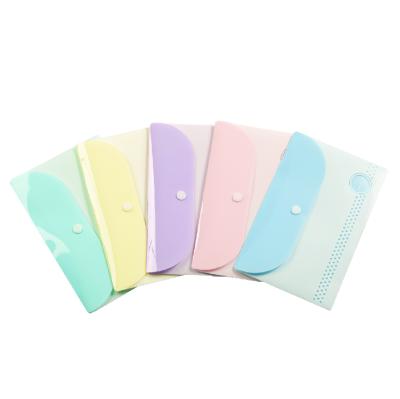 China PP Plastic Envelopes Poly Envelopes Document Folders DL/CHECK Size File Envelopes With Label Pocket Wallets for sale