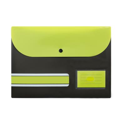 China PP Document Files Plastic Envelopes , Poly Envelopes US Letter A4 Size File Envelopes With Label Pocket Wallets for sale