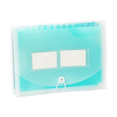 China PP Accordion Folder With Sticky Labels 13 Pockets Increasing Folder Organizer Letter A4 Paper Organizer for sale