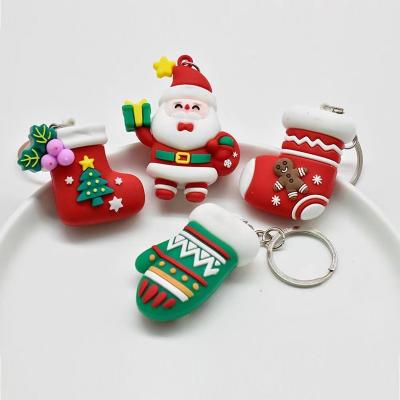 China Factory Price Effort Release New Design Toy 2022 High Quality Busy Person Toy Christmas Tree Bangs Santa Snowman Key Chain for sale