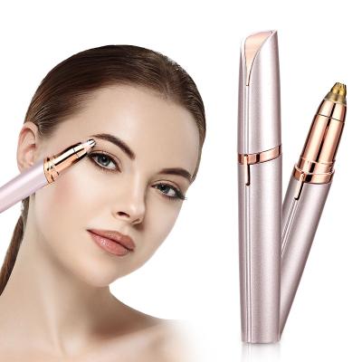 China Fashional Eyebrow Trimmer Factory Price Wholesale USB Eyebrow Shaper Portable Rechargeable Painless Trimmer Epilator For Women for sale