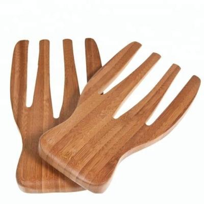 China Sustainable New Design Eco - Friendly Bamboo Salad Accessory Hands For Restaurant for sale