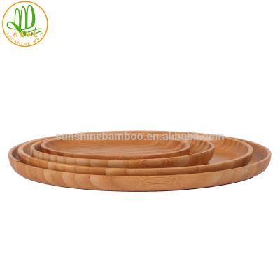 China Sustainable High Quality Bamboo Wooden Cheese Dish Oval Shape Restaurant Food Dish For Dinner for sale