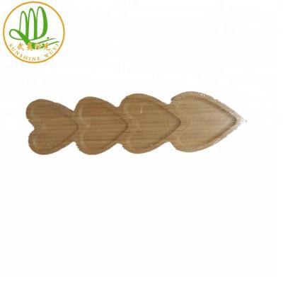 China Wholesale Appetizers Sustainable Modern Snacks Serving Kitchen Bamboo Dish Dishes For Nuts for sale