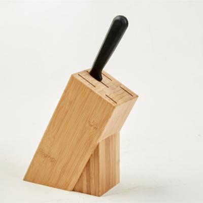 China 2022 Rectangle 2022 Removable Universal Knife Storage Holder Wooden Bamboo Kitchen Knife Block for sale