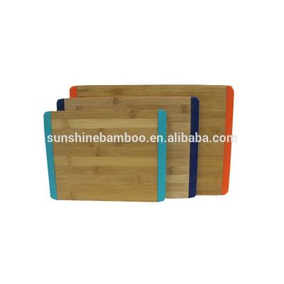 China Factory wholesale disposable vegetable chopping board bamboo wooden chopping chopping board with silicone board for sale