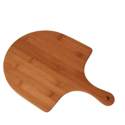 China Disposable High Quality Natural Color Irregular Shape Bamboo Wooden Food Serving Tray With Handle for sale