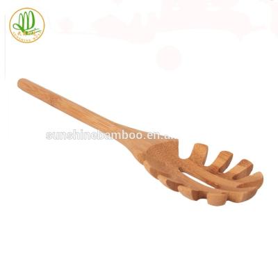 China Sustainable Bamboo Kitchenware Bamboo Pasta Scoop Kitchen Utensil for sale