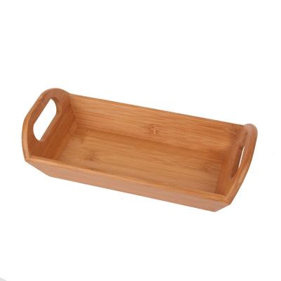 China Home.Restaurant.Bar.Hotel Natural Rectangle Bamboo Food Serving Tray Bamboo Products for Breakfast Serving for sale