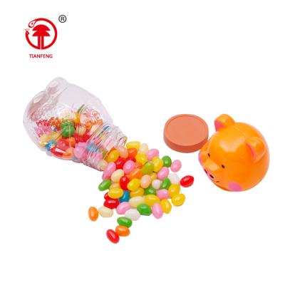 China Natural Healthy Product Bean Candy Mini Fruit Jelly Snack Jelly Dragee For Animal Bottle for sale