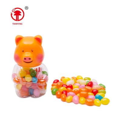 China Small normal halal candies jelly candies fruit flavor jelly bean piggy gummy candy for sale