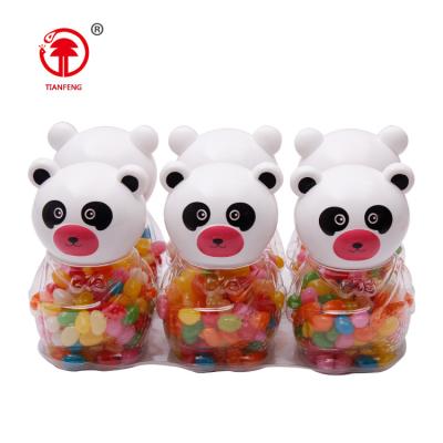 China Normal 145 grams bear jar bear jelly candy fruit classic popular candy flavor jelly bean jelly bean for sale