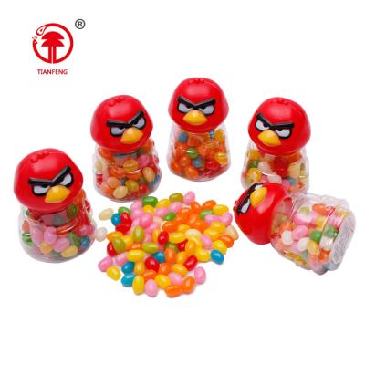 China Normal Good Quality Halal Confectionery Jelly Brid Shaped Jelly Beans Soft Candy Fruity Gummy Candy for sale