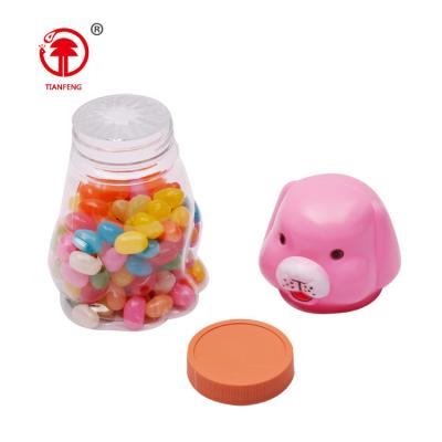 China Natural Candy Colors Halal Multicolor Jelly Bean Jelly Bean Doggie Bottle Jelly Bean Confectionery Candy Sweet Dog Shaped Candy for sale