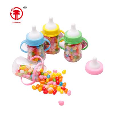 China Halal Nipple Feeder Nipple Candy Factory Plastic Jelly Beans Nipple Feeder Baby Jar Bottle with Fruit Candy for sale