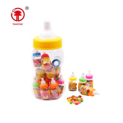 China Colorful Baby Normal Jar Driver Candy Jelly Bean Nipple Candy Bottle Nipple Candy Bottle for sale