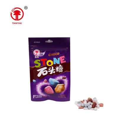 China Natural Stone Chocolate Candy Rock Chocolate Candy Stone Sweet Candy in Bag for sale