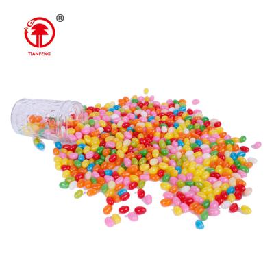 China Chaozhou tianfeng factory natural fruit confectionery bulk jelly gummy candy chewing jelly beans for sale