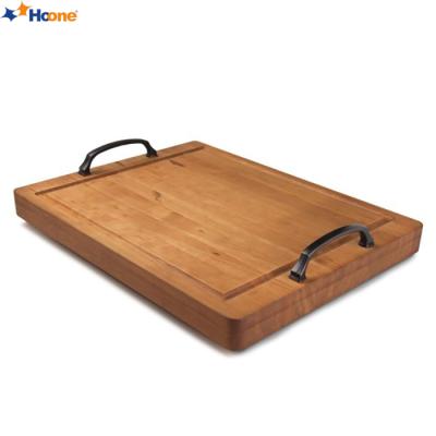 China Wholesale Custom Tray With Metal Handle Tray Null Wooden Handle Tray for sale