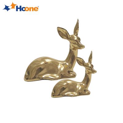 China Customized Brass Animal Deer Furniture Cabinet Door Wardrobe Handle Knobs Puller Animal Brass Knob for sale