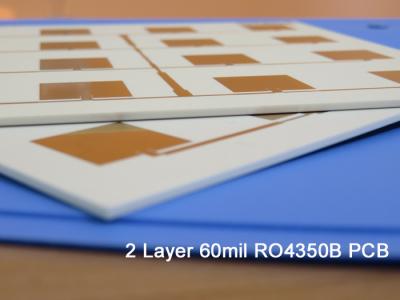 China [Newly Shipped PCB] Rogers RO4350B PCB 60mil Double sided PCB with ENIG for sale